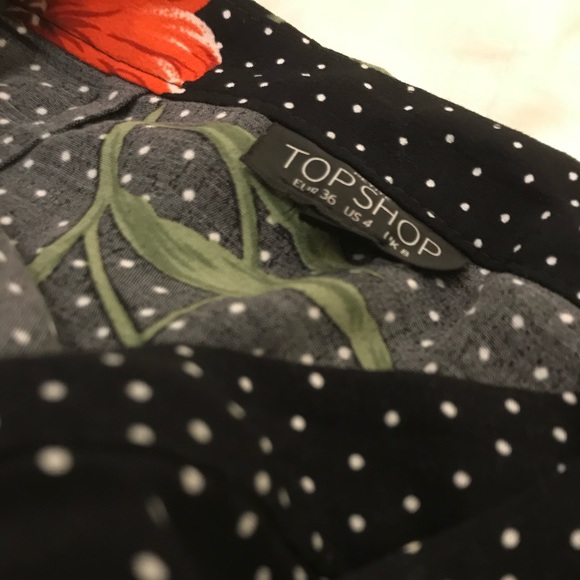 TOPSHOP polka dot ruffle tie skirt - Picture 4 of 4